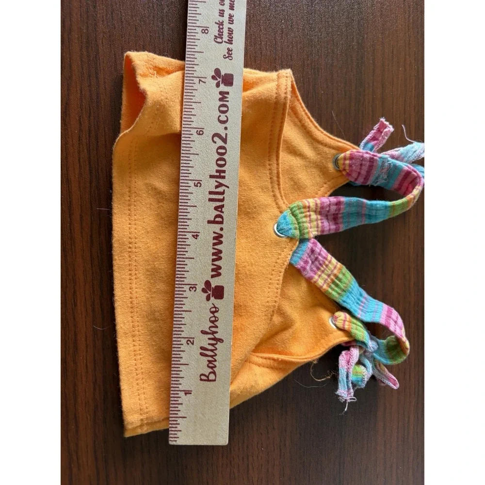 Build A Bear Aloha Top Shirt Orange Tropical For Bear Dolls